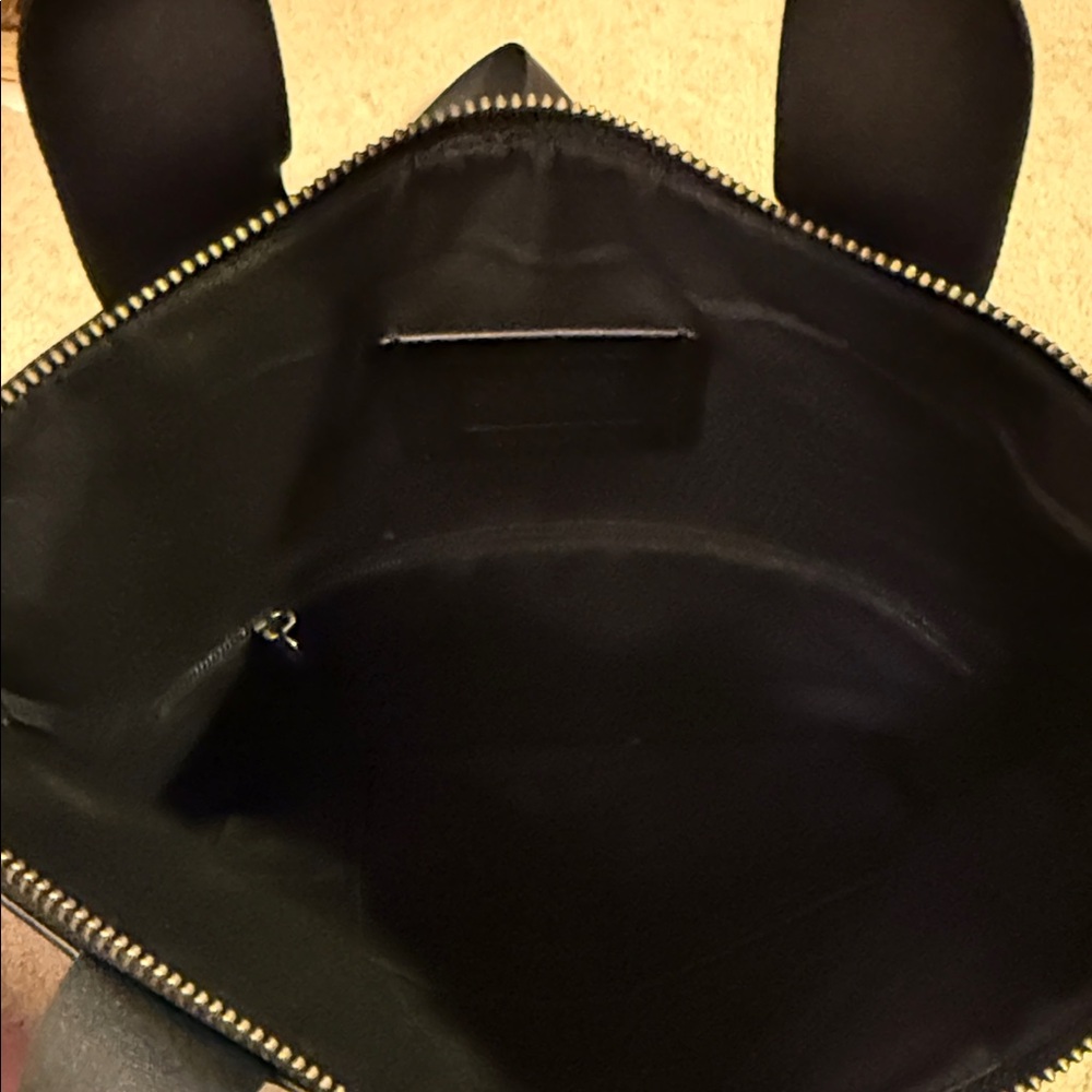 Coach Charles Foldover Tote Black & Grey Plaid - Picture 6 of 16